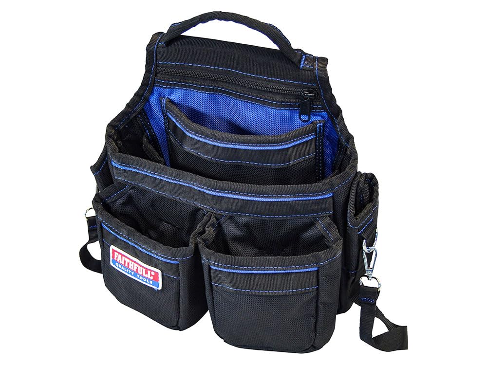 Faithfull FAIFPN Framer's Tool Pouch 5 Pockets, Blue / Black - Image 2