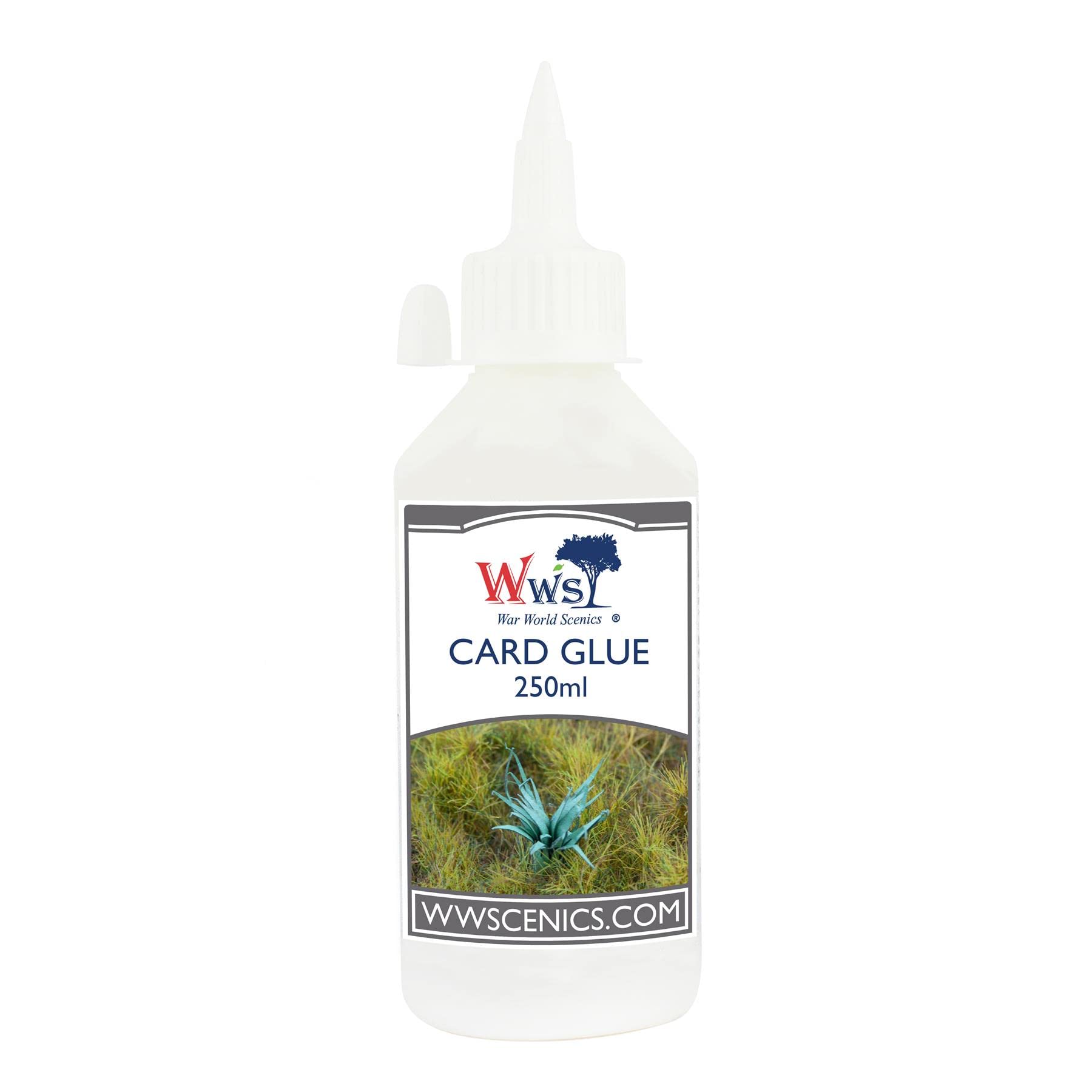 War World Scenics Card Glue 250ml for Model Railway Diorama Building Wargame Scenery Structures