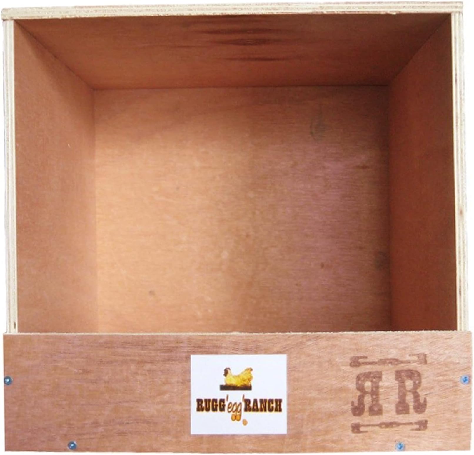 Studio 12"x12"x12" Single-Compartment Hen Nest Cubby for 1 to 2 Hens - Wooden Chicken Coop Accessory for Interior Use, Furniture-Grade Wood, Easy Assembly