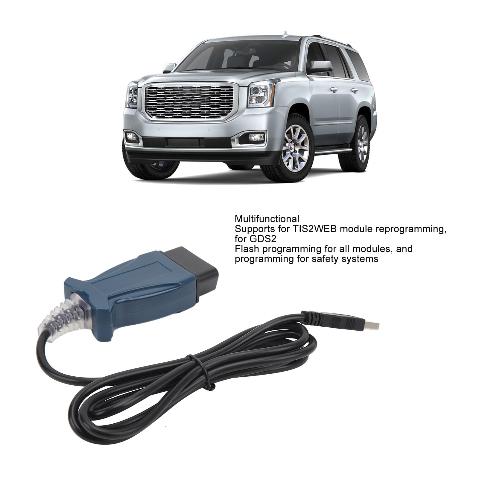 Para cable de diagnóstico Mongoose Pro USB OBD2, lector de códigos de avería, OBD II, cable de diagnóstico de escáner automotriz, compatible con GDS2 V2016.6