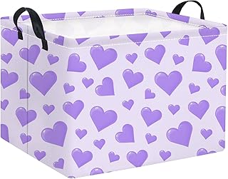 Rectangular Valentines Basket for Women Girls Storage Bin Organizer Box ...
