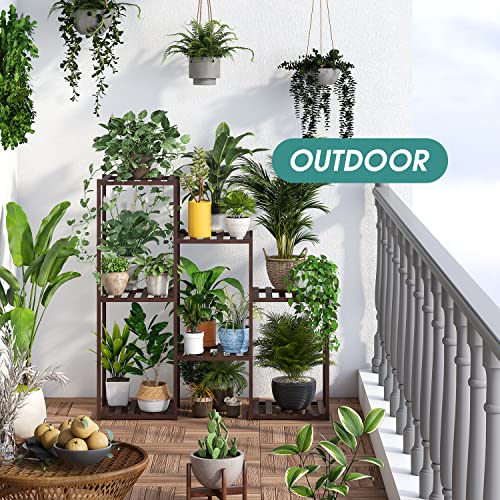Viewcare Plant Stand Indoor Plants Multiple Plant Stands Wood Outdoor Tiered Plant Shelf For Multiple Plants, 7 Potted Ladder Plant Holder Table Plant Pot Stand For Window Garden Balcony Living Room #TOP3