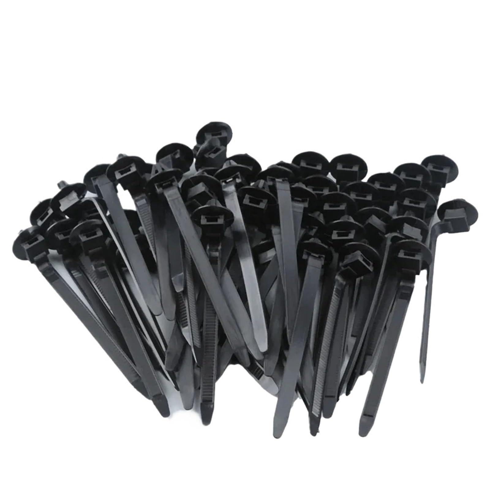 Yangshe One Color 500Pcs Nylon Cable Ties With Push Mount For Wire Harness Fastener Clips