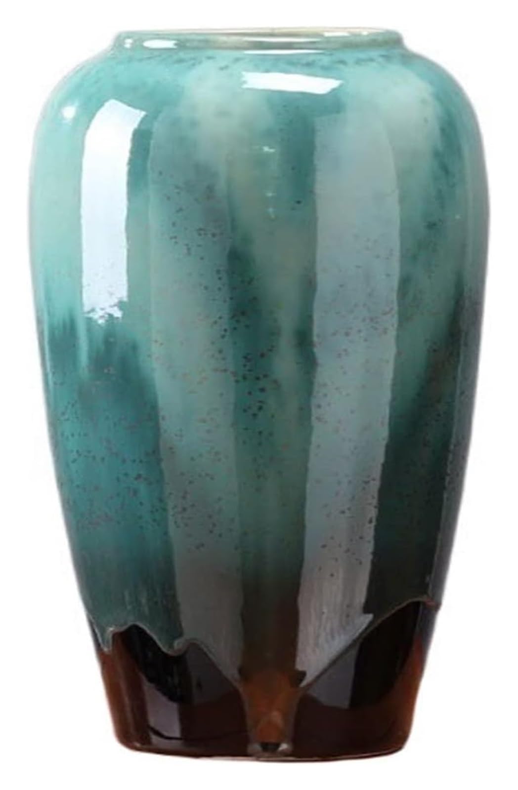 asdchZen Vase Decor Simple Modern Ceramic Vases High Temperature Kiln Varying Glazed Porcelain Ornaments Home Decorations Flower Vases -A,B