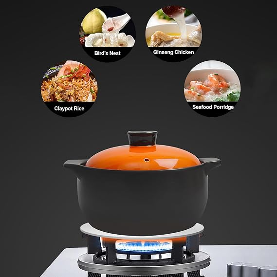 Induction Hob Converter Adapter Plate, Heat Conduction Plate for Gas Stove, Heat Diffuser Plate with Detachable Handle, 24cm