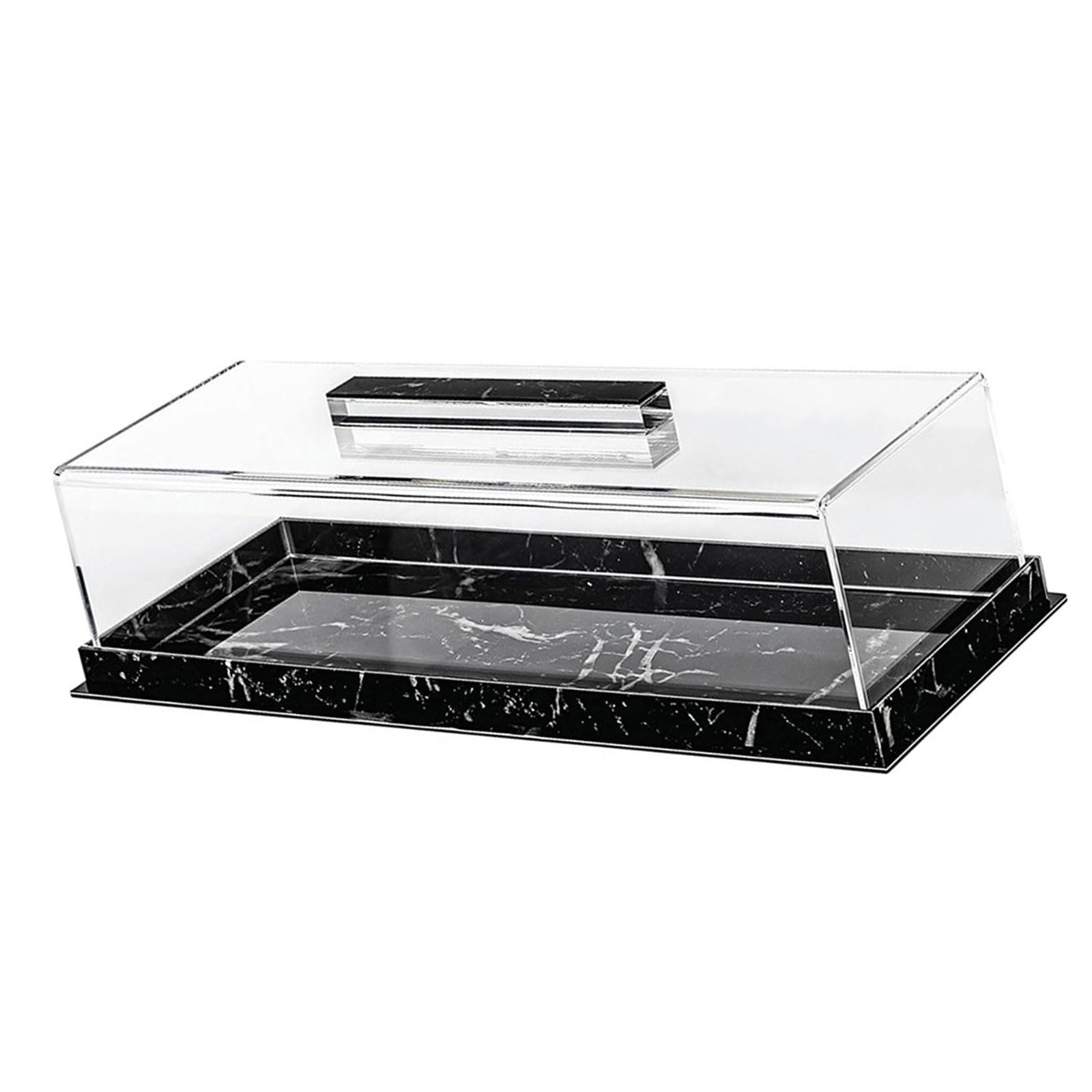 Rectangular Cake Display Case Rectangular Cake Tray Acrylic Display Box Present for Baking Enthusiasts Tray