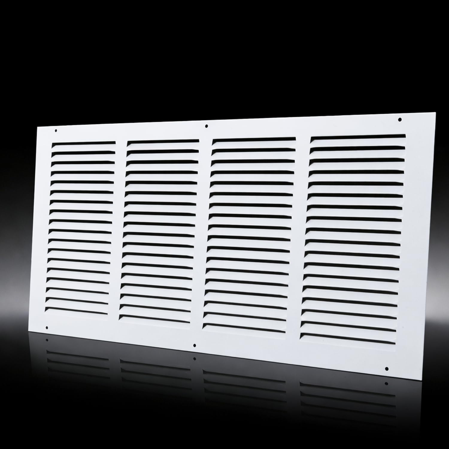 steel return air grill,return air vent cover (duct opening) cold air return vent cover for wall or ceiling (20"w x 10"h duct opening)