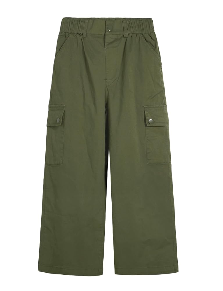 Amazon.com: ALXHUTE Girls Baggy Cargo Pants Kids High Waist