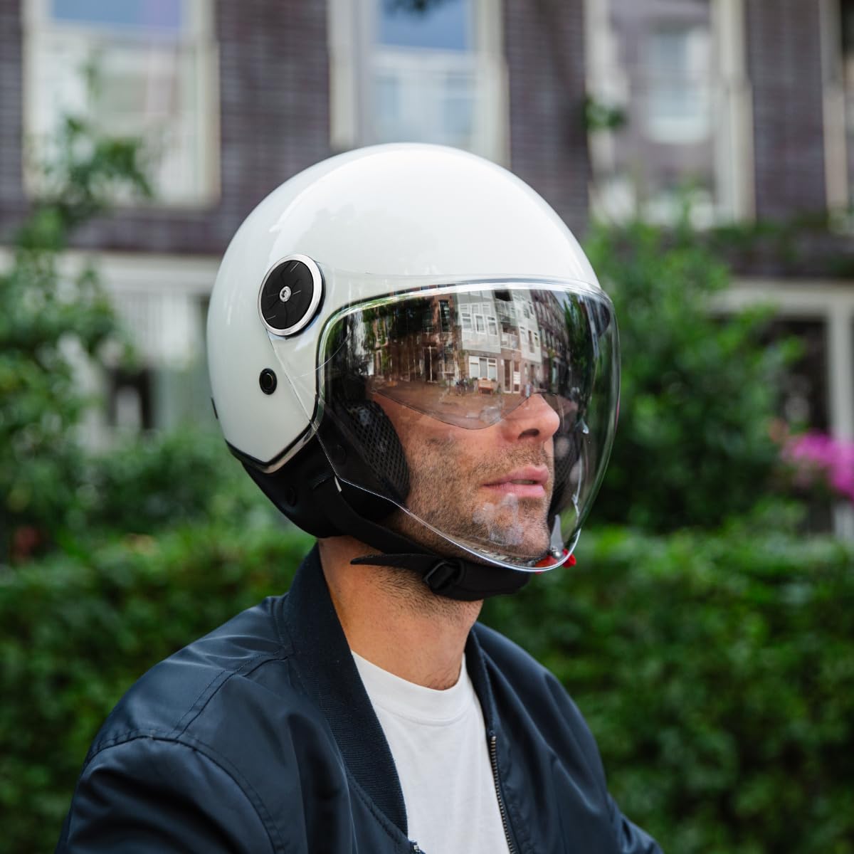 VINZ Tobia Casco Jet Doppia Visiera VIntage | Casco Scooter / Moto Donna E Uomo | Certificato ECE 22.06 | nelle taglie dalla XS-XXL