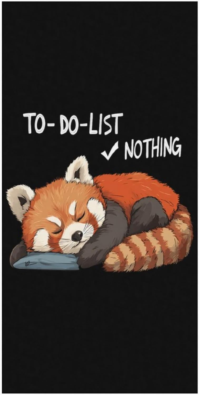 Relaxed Red Panda Beach Towels Oversized Jumbo Large Yoga Bath Towel for Pool Yoga Swim Body 160x80cm