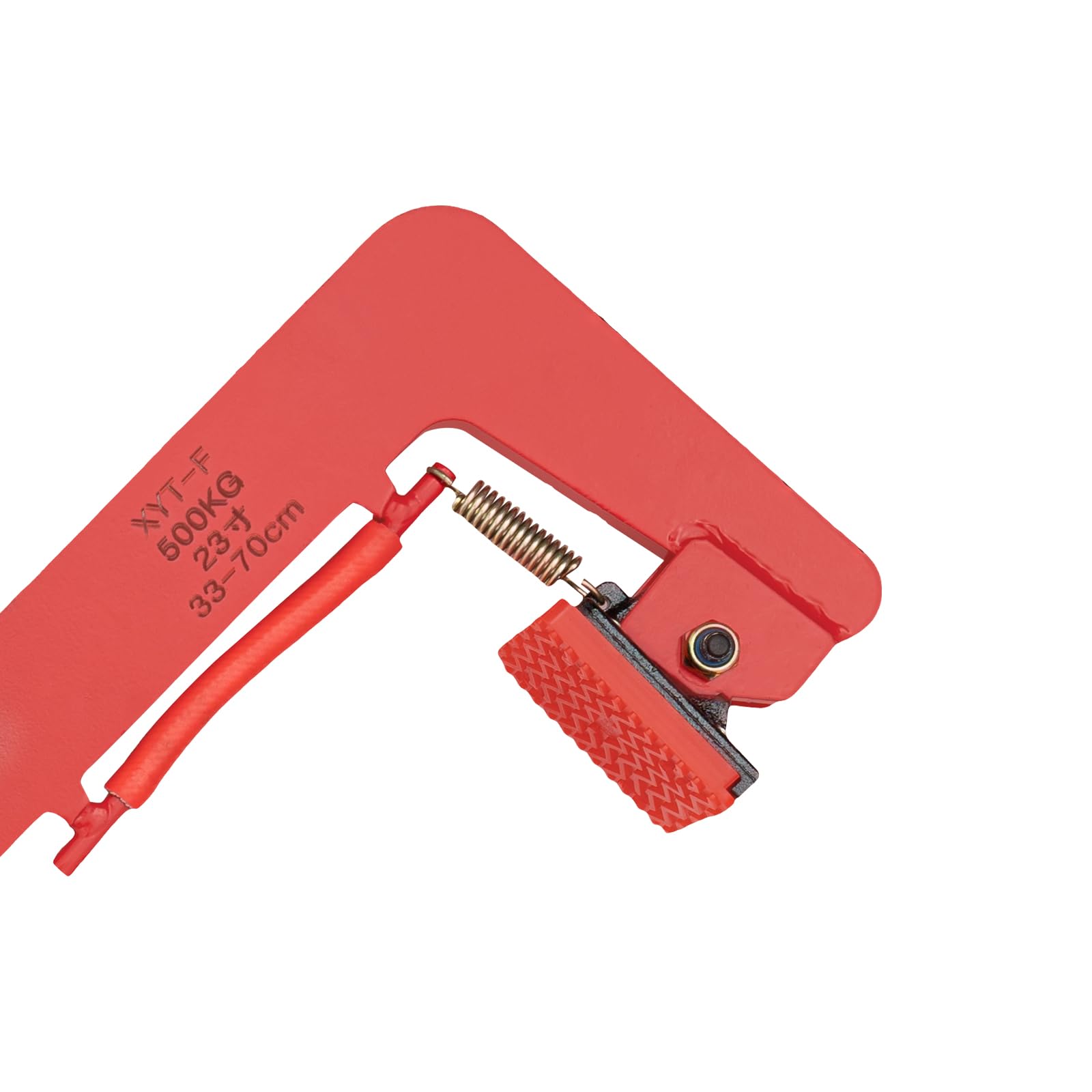 Pinza di sollevamento per bordi, 500 kg, capacità di traino, supporto per cordolo, morsetto regolabile 33 – 70 cm, morsetti di sollevamento verticali, pinza di fissaggio in pietra, Rosso