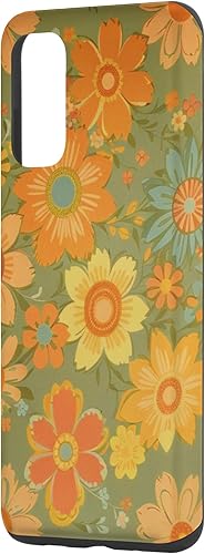 Miniatura 2 de Funda para Galaxy S20 Flowers Retro Floral Meadow Groovy 70s Melocotón Naranja Rosa