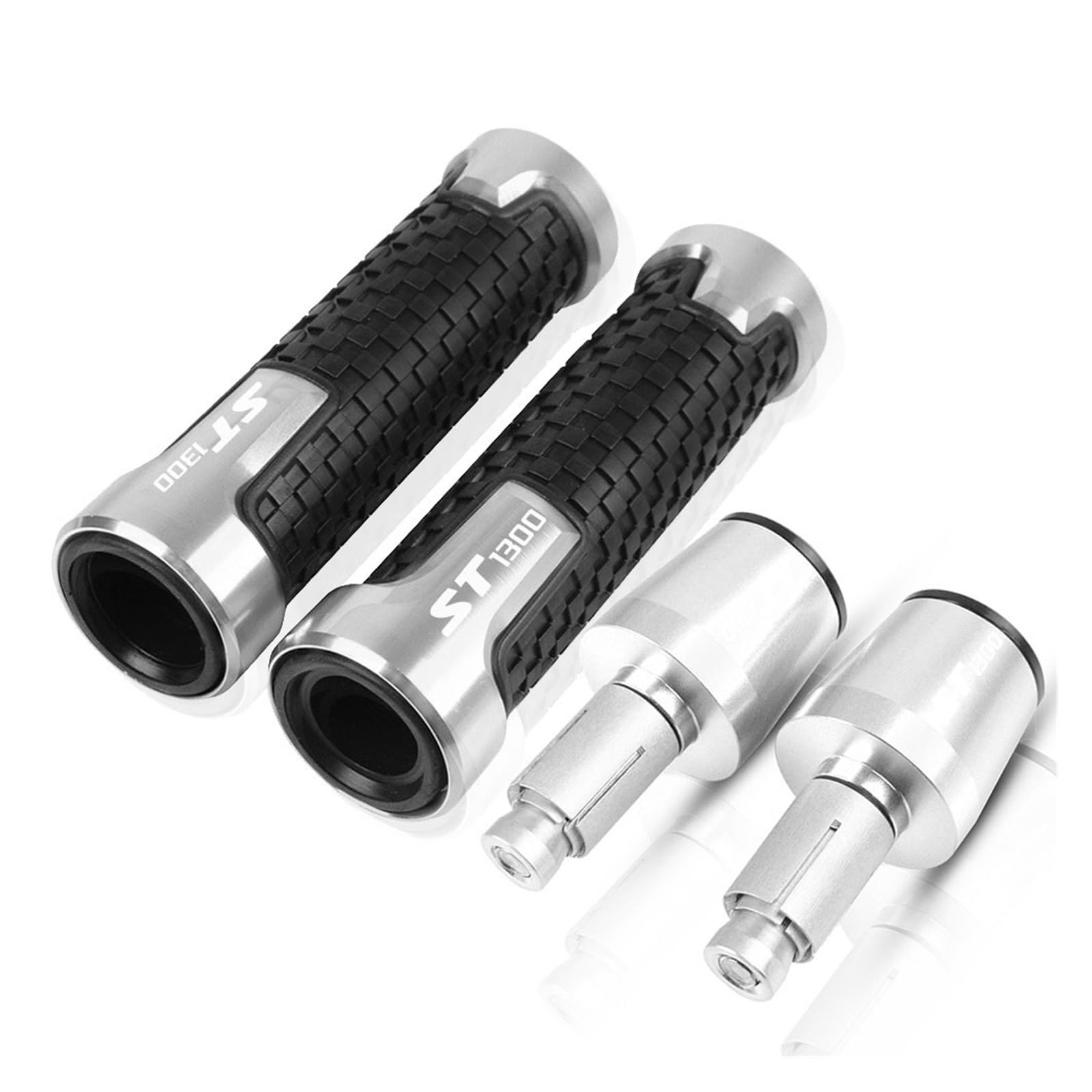 manopole per manubrio moto Per HON-DA ST1300 ST 1300 2002-2003 7/8 "22mm Moto Manubrio Manopole Manopole Anti-Skid Scooter Manubrio Grip Ends