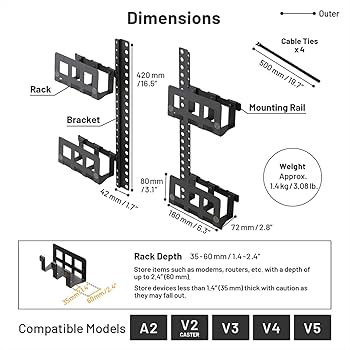 Amazon | WALL(ウォール) マルチデバイスホルダー ラック4個 +