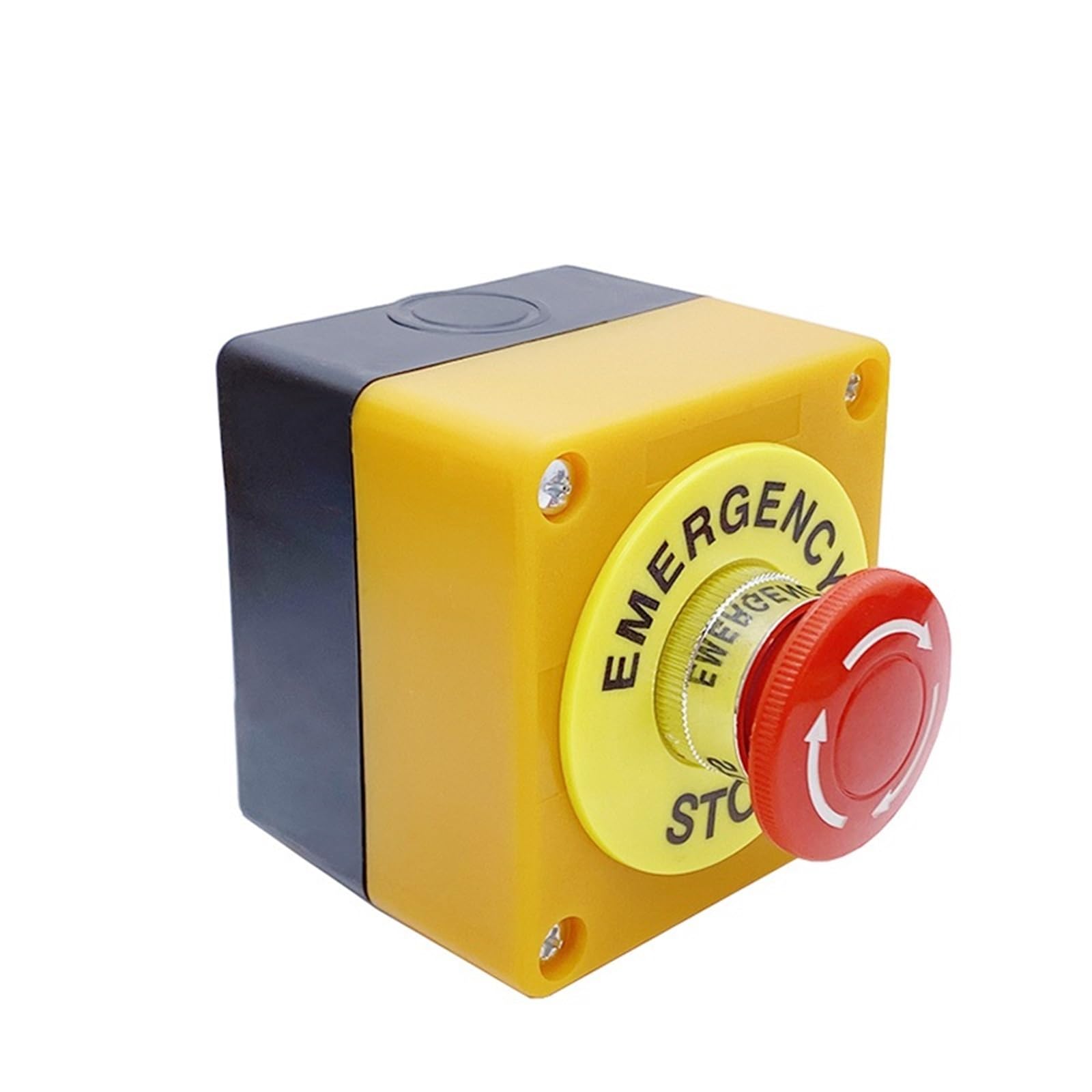 22mm Not-Aus-Drucktastenschalter 1NO 1NC 10A 660V wasserdichte Box Korrosionsschutz Manuelle Steuerung