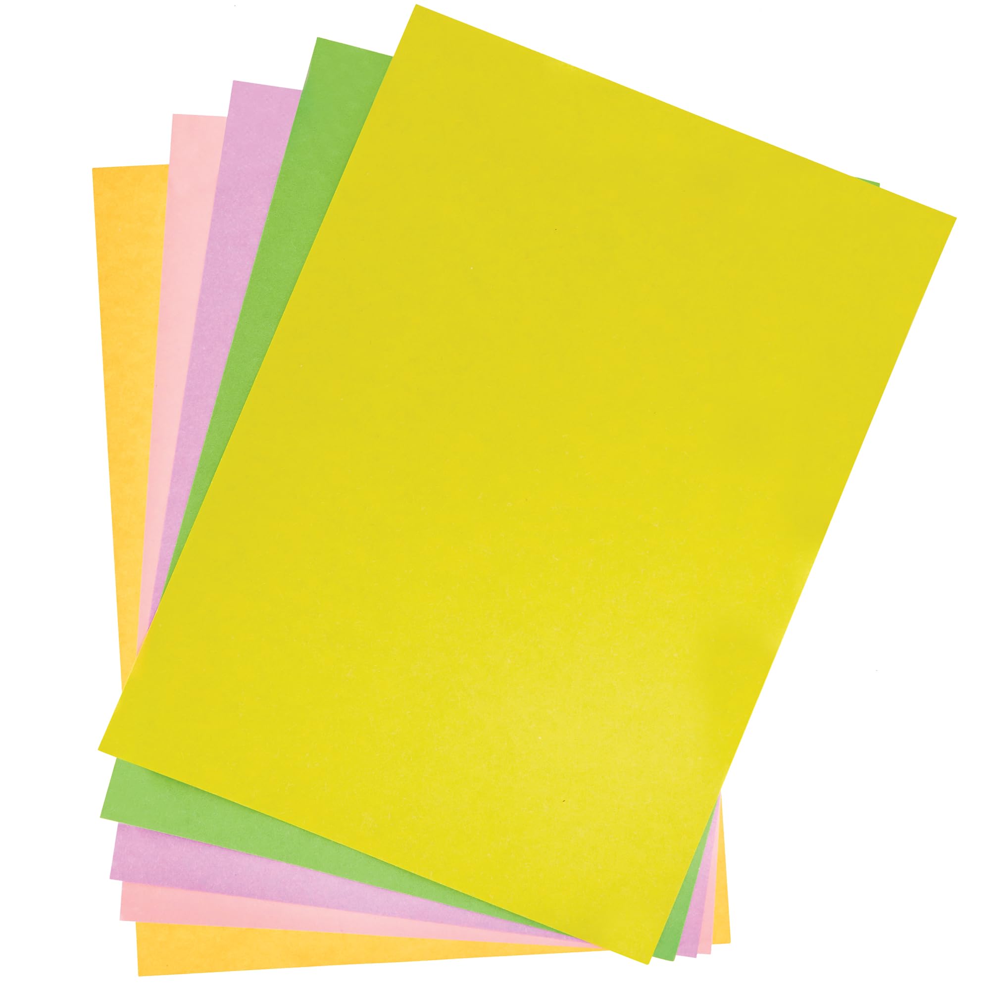 Baker Ross FN206 A4 Sugar Paper Pack - Pack of 80, Recycled Arts and Crafts Coloured Paper for Drawing, Sketching and Scrapbook