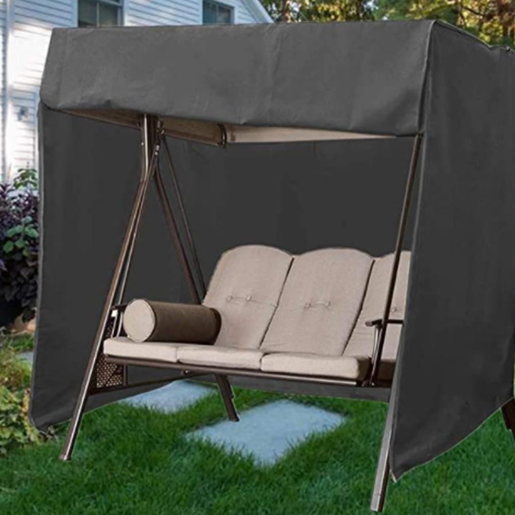 210d Outdoor Oxford Swing Seat for Silver-Coated Protection Waterproof – Swings Uv-Resistant Cover Furniture Courtyard Cover (140 x 66 x 91 cm)(190 * 71 * 117CM)