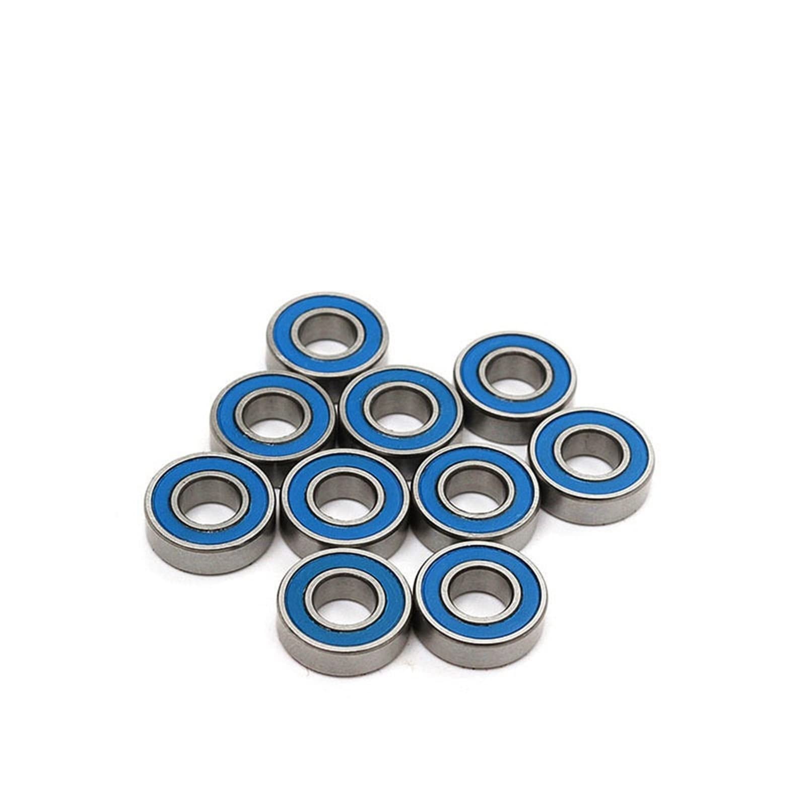 10 Uds ABEC-5 MR105-2RS MR105 2RS RS MR105RS 5x10x4mm rodamientos rígidos de Bolas en Miniatura sellados Goma Azul(MR105-2RS-ABEC-5)
