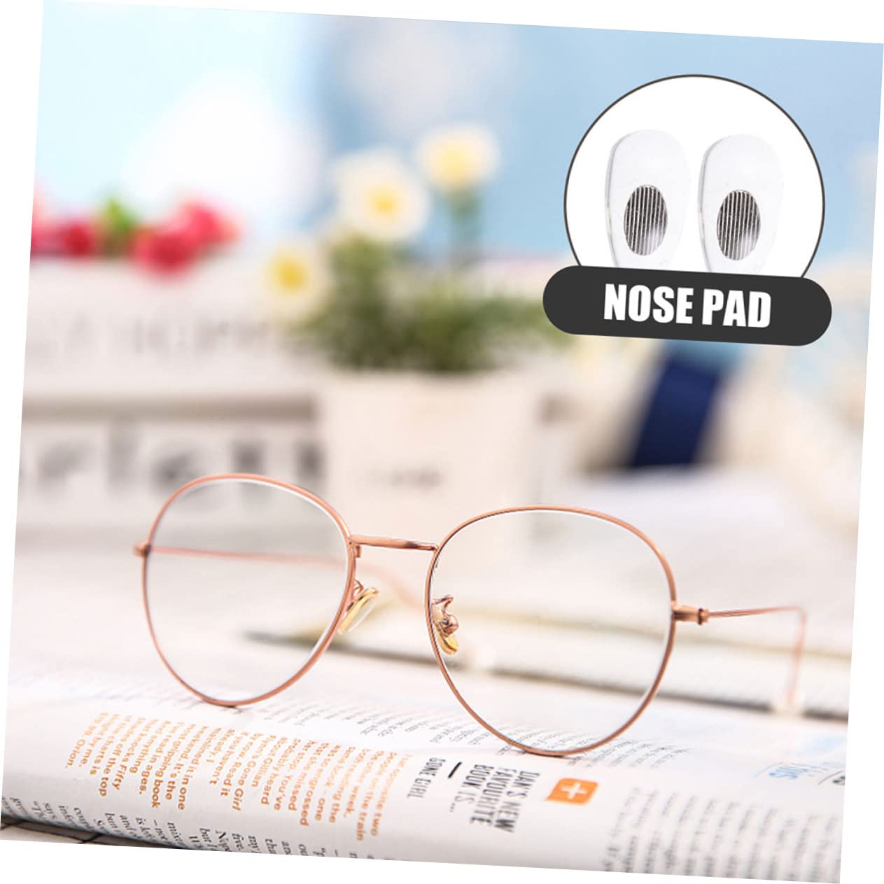 FRCOLOR Lot De 5 Paires De Plaquettes Nasales en Silicone pour Lunettes Matériau Robuste 15 Paires X 5