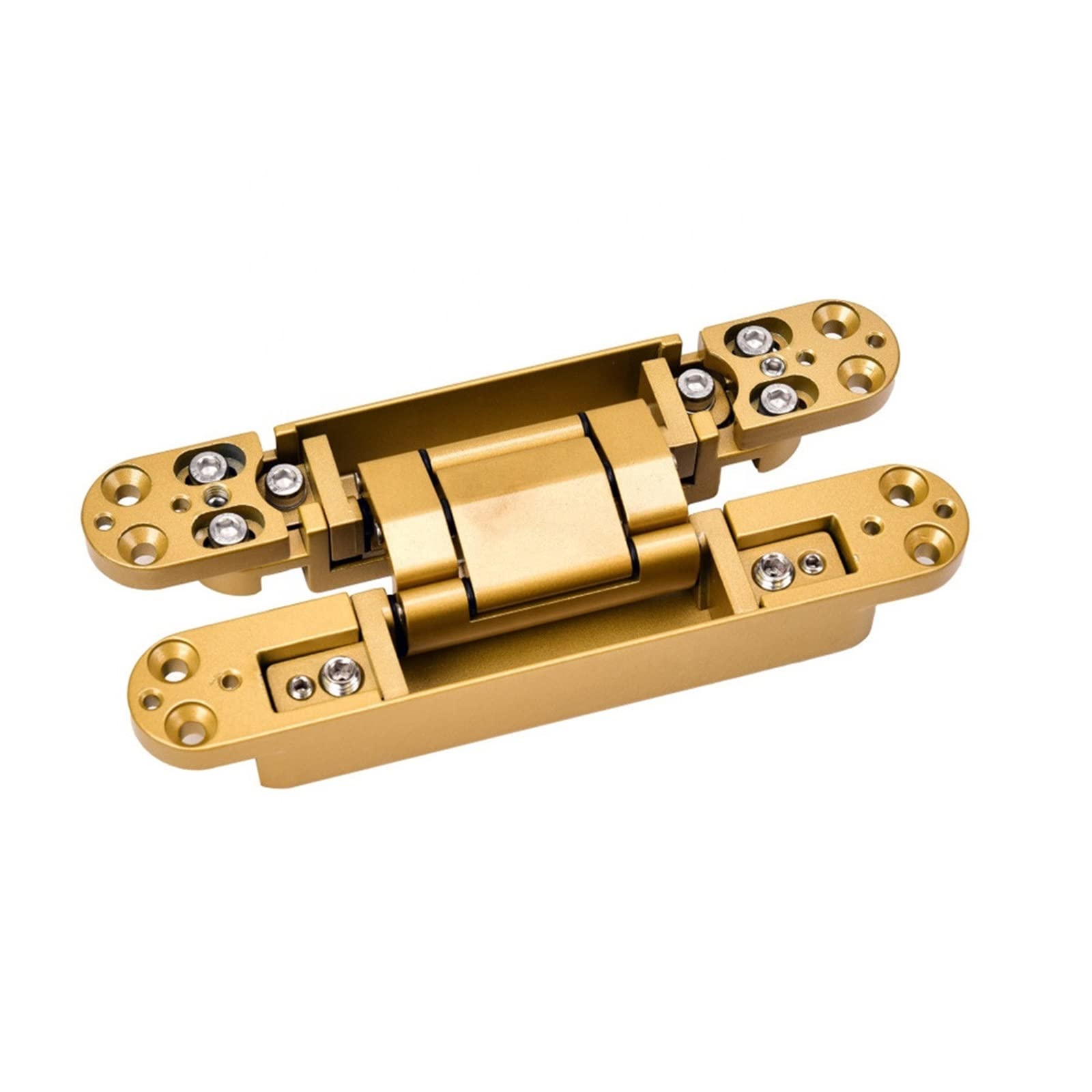 YMUGUEGH 1pcs Casement Gate Wooden Door Hidden Hinge Adjustable 180 Degree Opening Invisible Door Hinge(3)