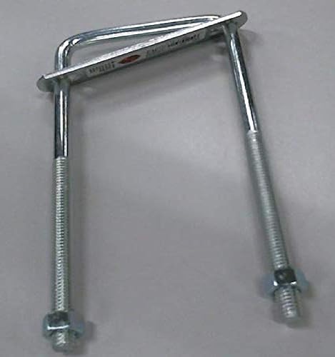 National Hardware N222-372 2192BC Perno cuadrado en U en zincado, #657-38"x3"x7"