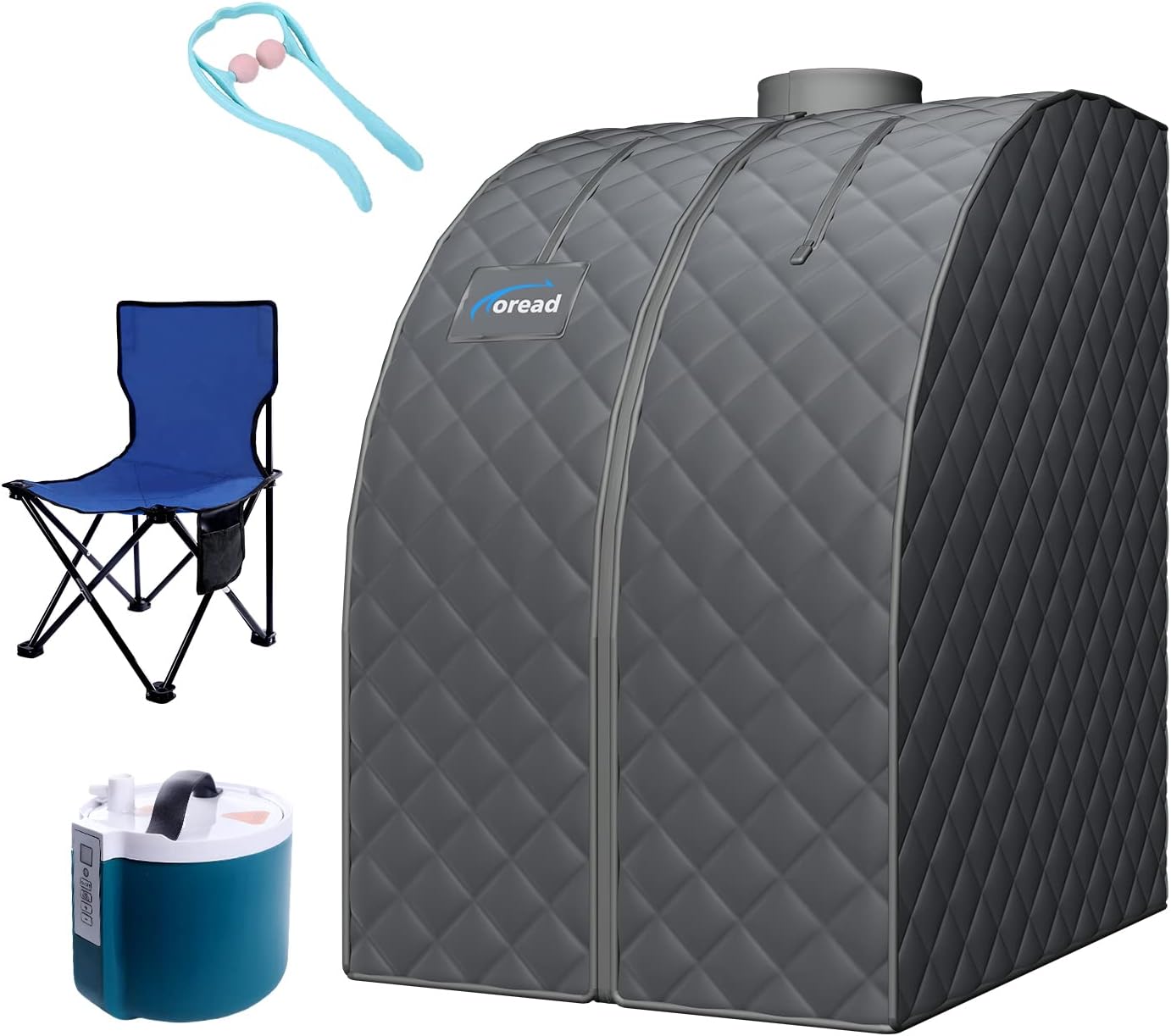 TOREAD Single Person Sauna, Portable Folding Steam Sauna with 1000W&2L