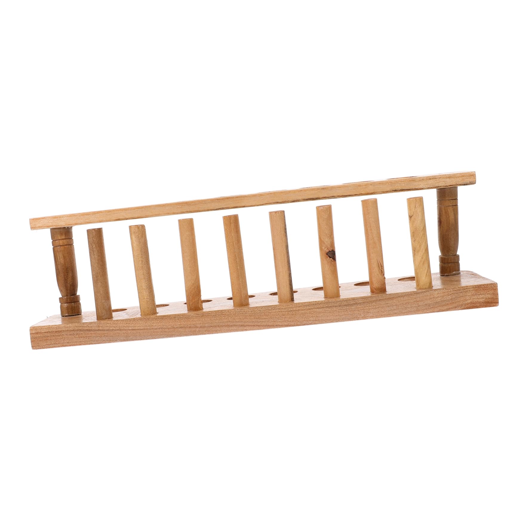 GLEAVI 5pezzi Porta Provette Legno Con Rack Per Provetta Da Laboratorio Design Elegante e Robusto Supporto Per Stoccaggio Provette Per Laboratori e Attività Scolastiche