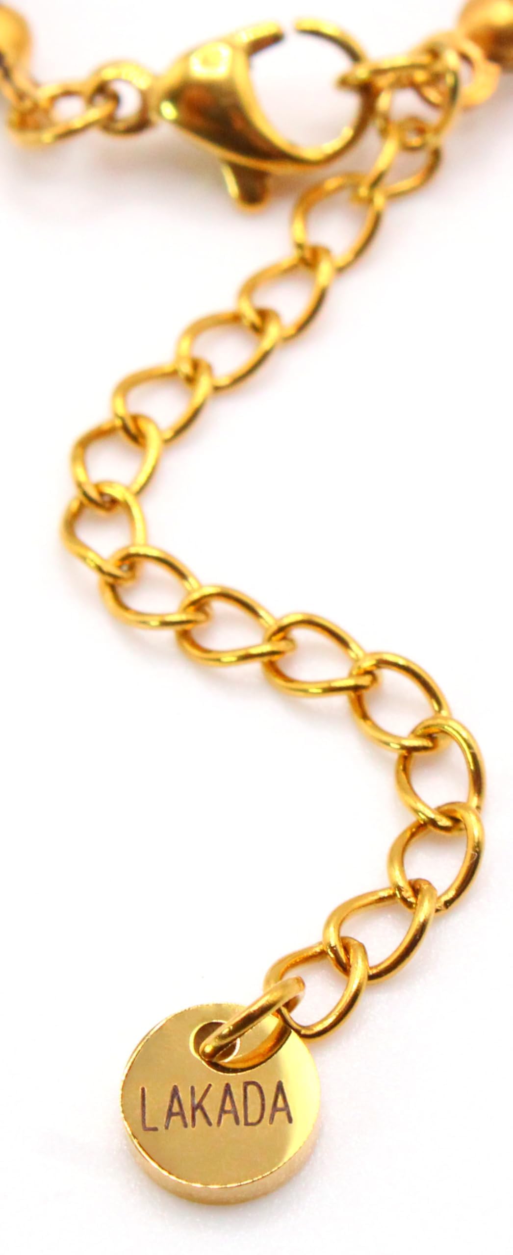 Edelsteinkette mit facettierten 4mm Perlen - echte Natursteine - Länge verstellbar - Heilstein Schutzstein Edelstein Collier Glücksbringer Talisman Geschenk