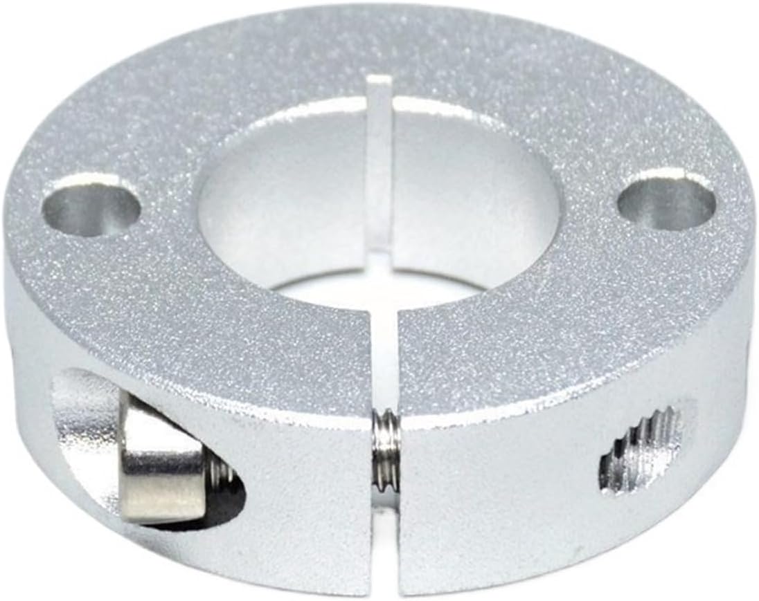 Double Split Clamp-On Shaft Collar， Aluminum Alloy Shaft Collar With Set Screw Fixed Ring Counterbore Double Hole Multiple Sizes(13-36-12)