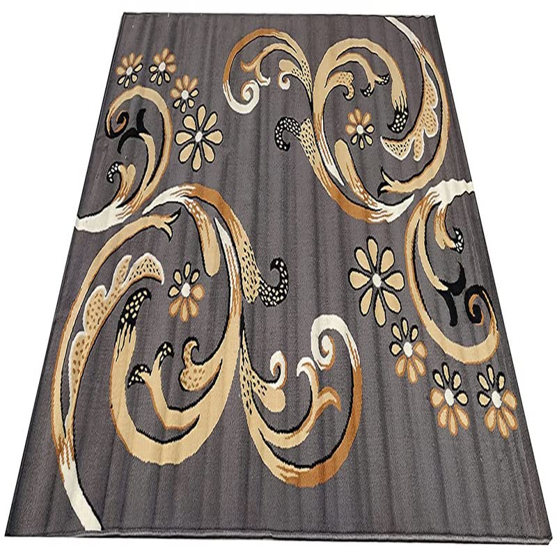 Image of Home Decore Acrylic Carpet for Your Living Room & Drawing Room Aywhere in Your Home (150x210 Yellow Colour)- 5x7 Feet