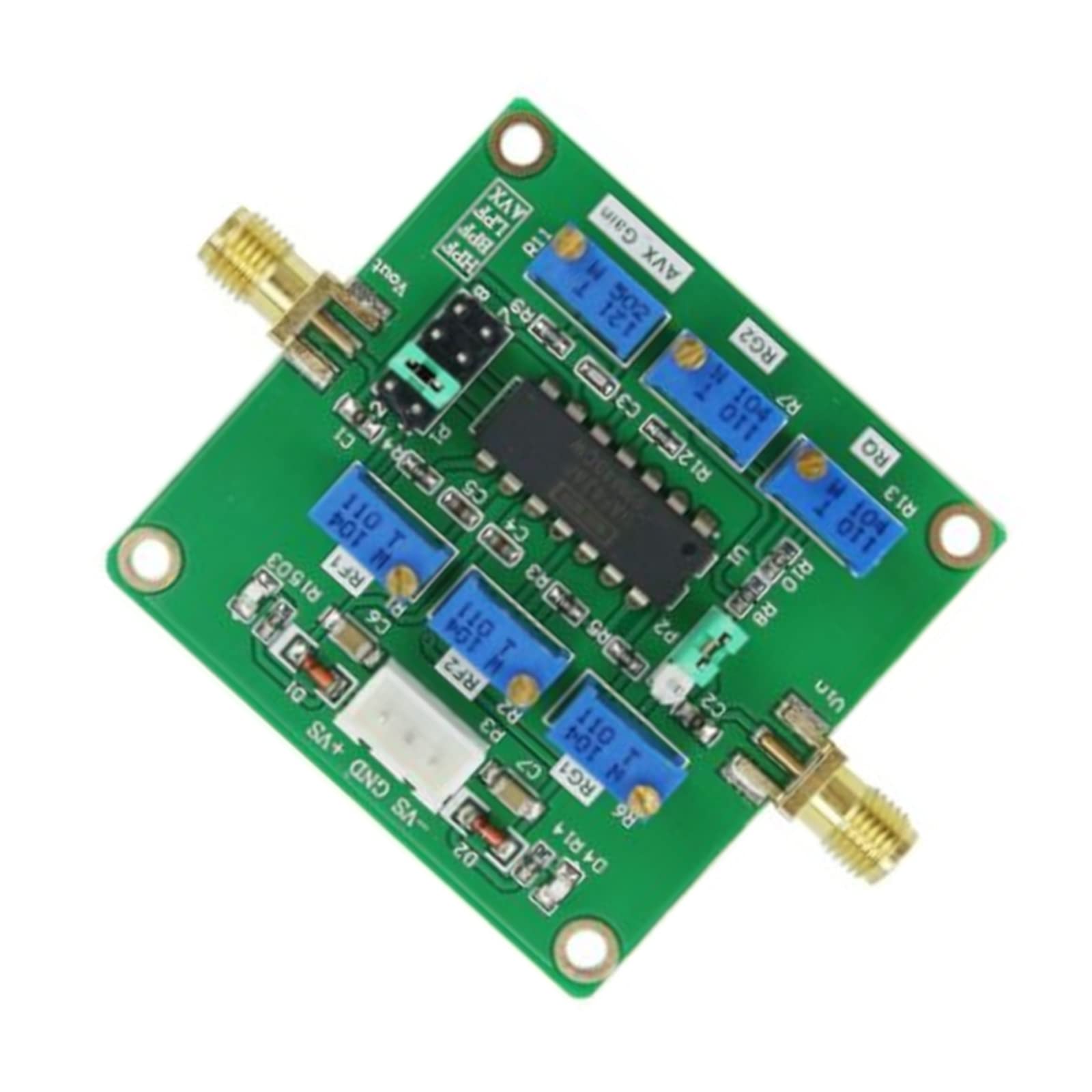 Module de Filtre Passe-Haut Passe-Bas Actif UAF42 Module de Remplacement de Carte de filtrage Passe-Haut/Passe-Bas/Passe-Bande réglable ABS