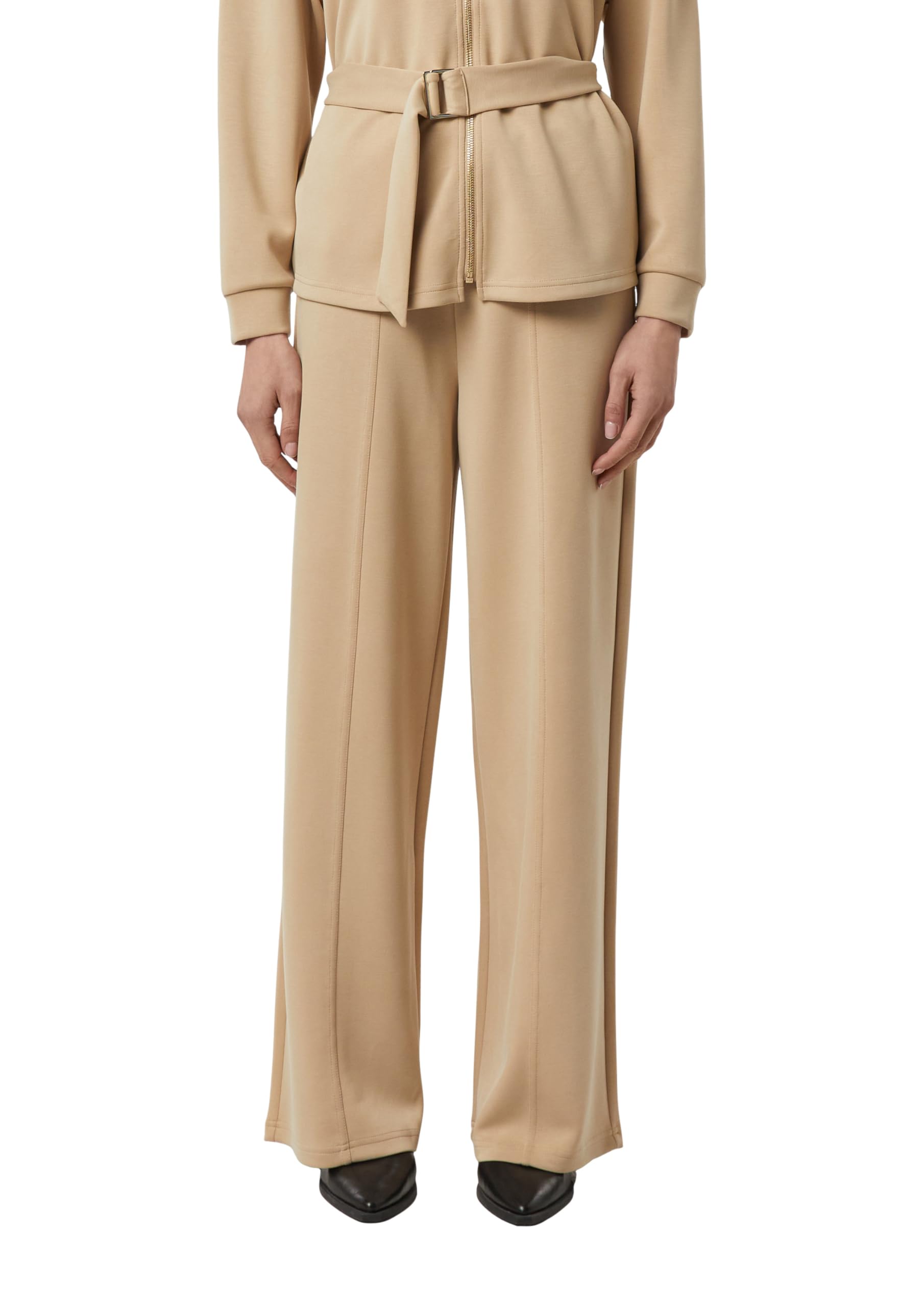 Comma Wide-Leg-Sweathose mit Teilungsnähten