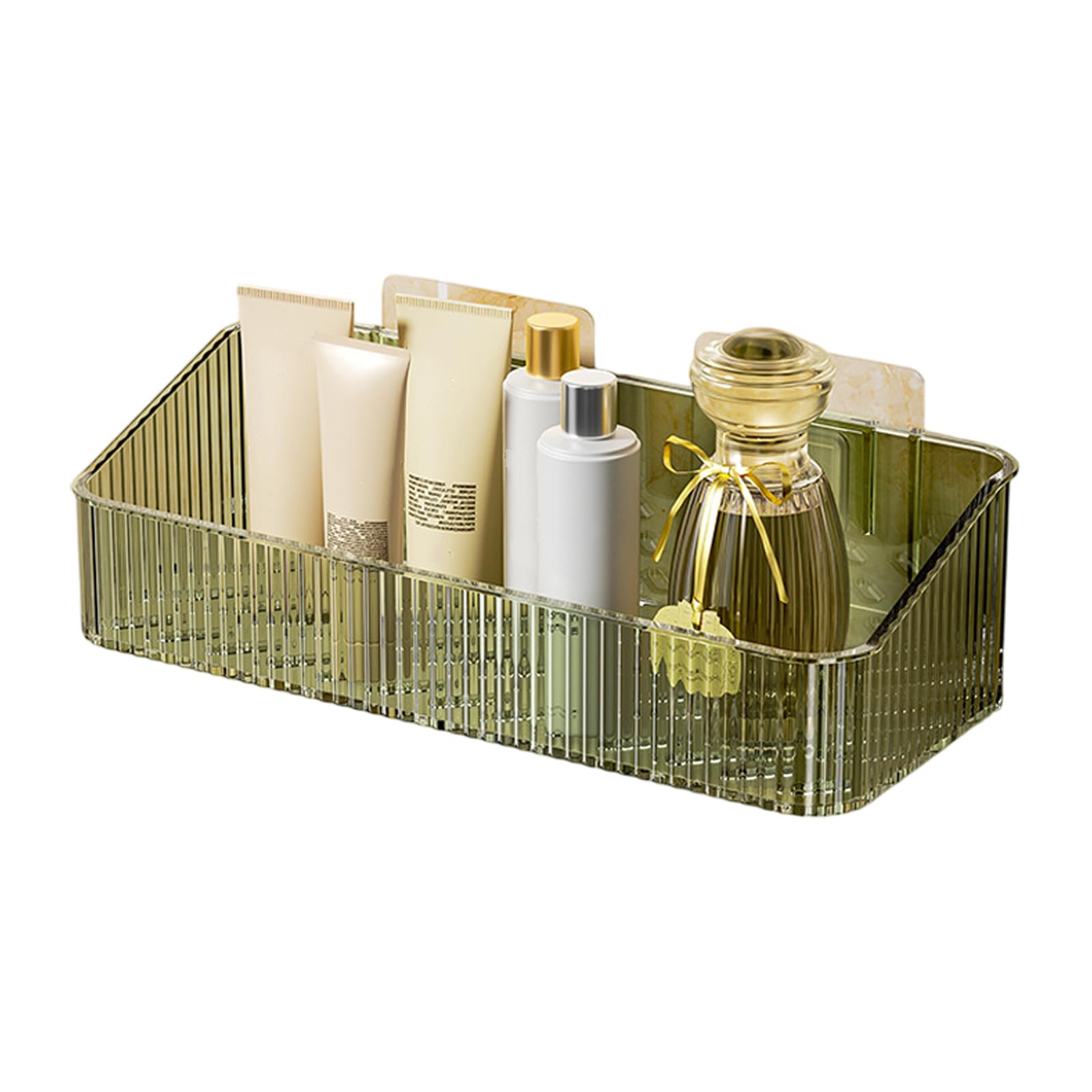 Msioytog Adhesive Shower Caddys Bath Organizers Not Drilling Bathroom Organizers Large Capacity Bathroom Accesseries Holder Not Drilling Shelves