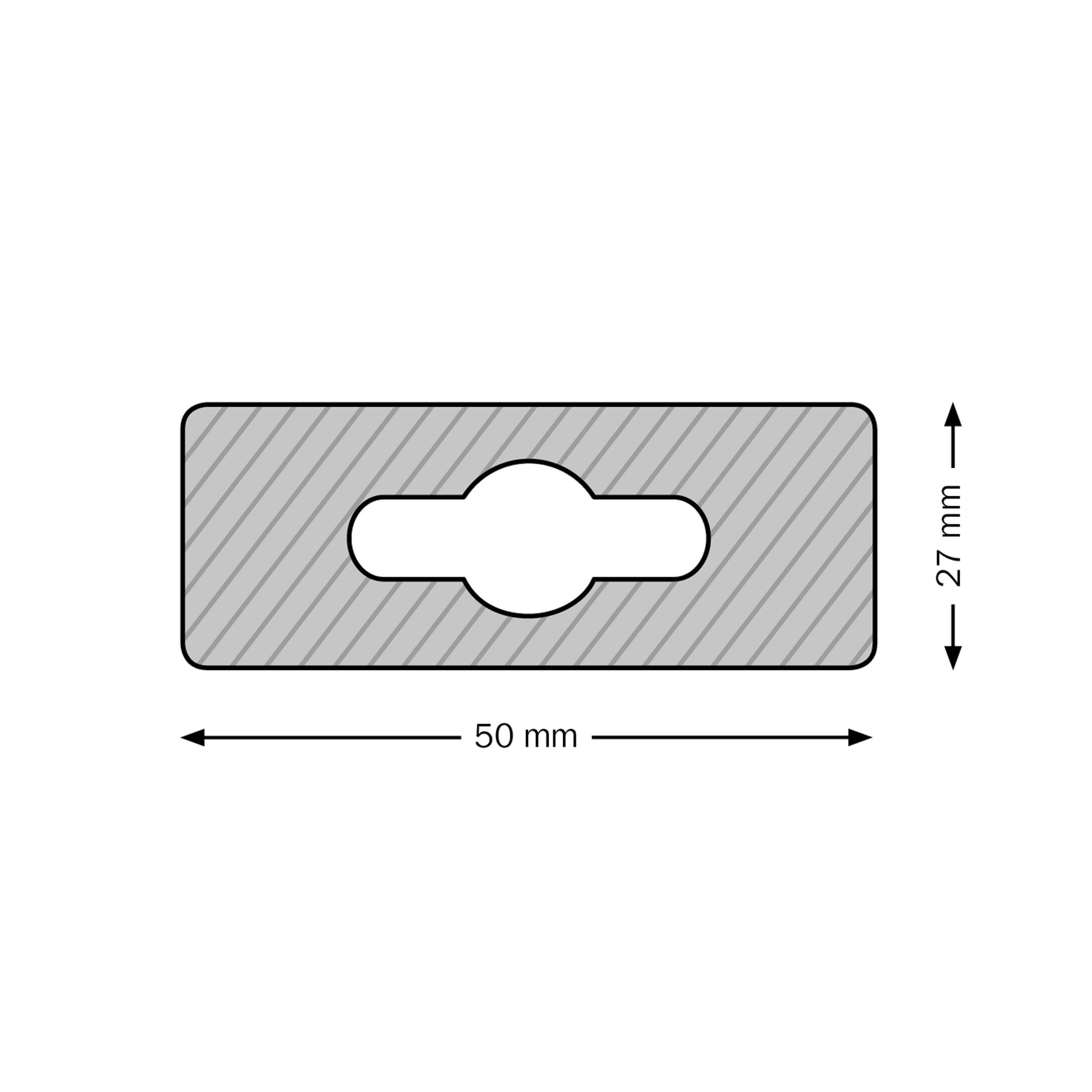 SPRINTIS - Eurolochverstärker, 50 x 27 mm (Rolle mit 500 Stück)