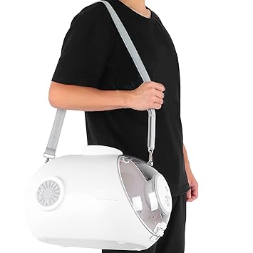 Cat Capsule Carrier, Cat Shoulder Bag Carrier High Elasticity with 3V Electric Fan for Pet Owner for Hike for Dogs for Go Hiking