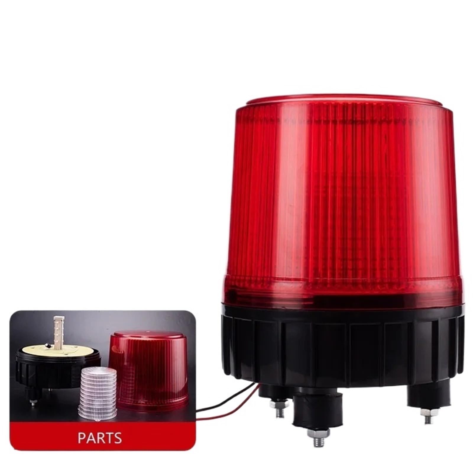 Światło ostrzegawcze LED-1181J z migającym brzęczykiem (czerwony 12V)
