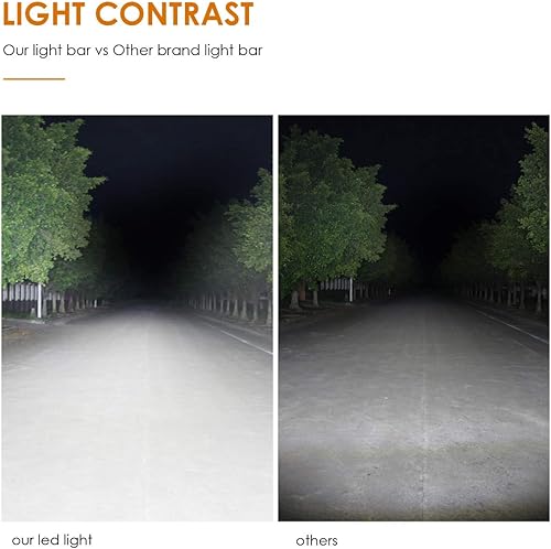 Miniatura 7 de Auxbeam Barra de luz LED de 4 pulgadas, 18 W, 18 W, haz de inundación, luz de conducción todoterreno para SUV, ATV, UTV, camiones, camionetas,