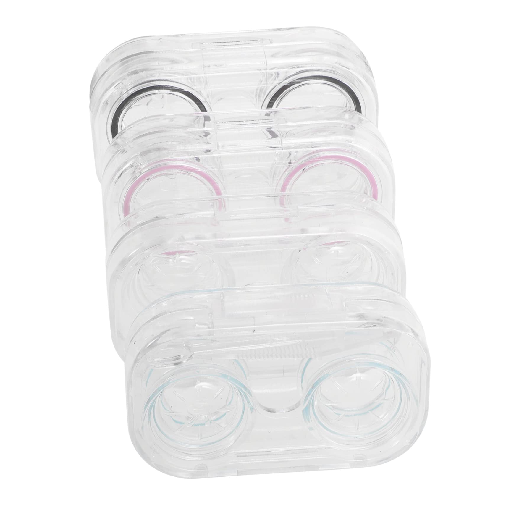 BESTYASH 4 set Custodia Per Lenti A Contatto Custodia Per Occhiali Custodia Per Lenti Custodia Trasparente Organizer Per La Delle Lenti 4 pezzi * 4
