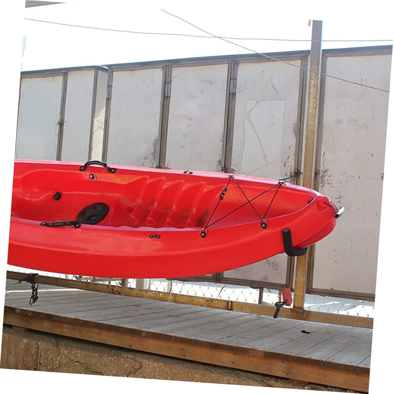 Ganci da Muro per Kayak da Parete, Supporto Interno Nero
