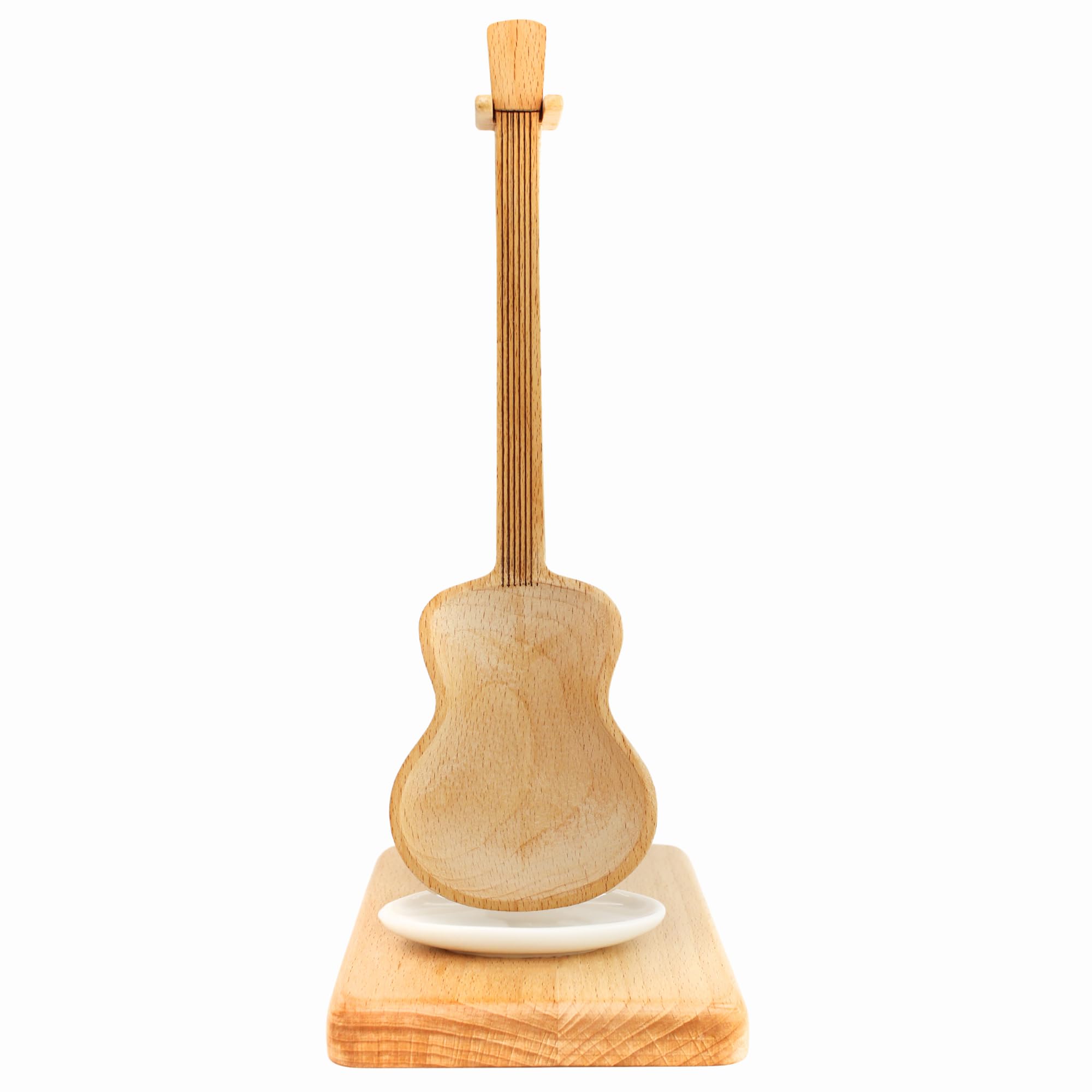 Ustensiles de cuisine musicaux en bois et cuillère de cuisine guitare