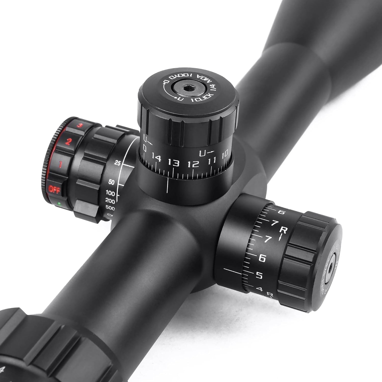 6.5 20x42 mm Rifle Scope with Red Green Illuminated MOA Reticle, Riflescope w  Side Parallax Adjustment Image