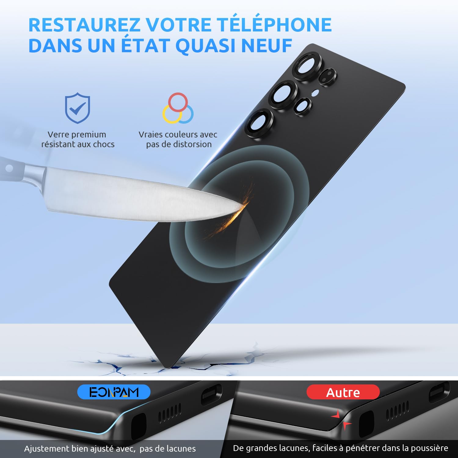 Vitre Arrière Cache Batterie pour Samsung Galaxy S25 Ultra S938 Gris