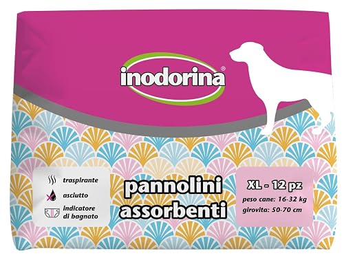 INODORINA PAÑALES XL 16-32KG / 50-70CM 12UD