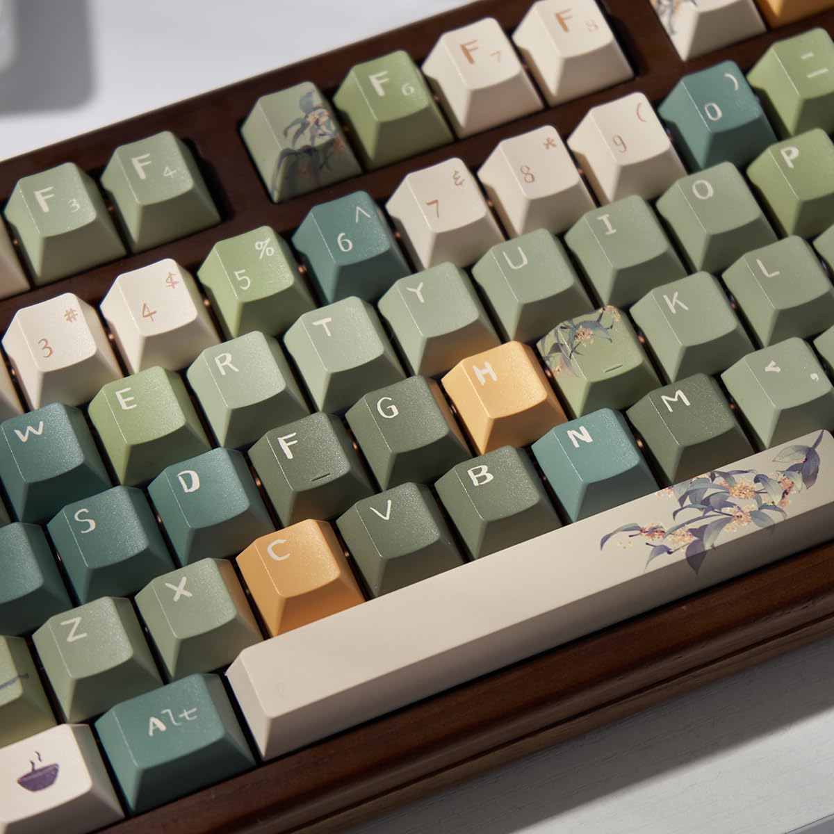 Amazon | 152 キー PBT Dye Sub Cherry Profile Keycaps 61/64/68/75