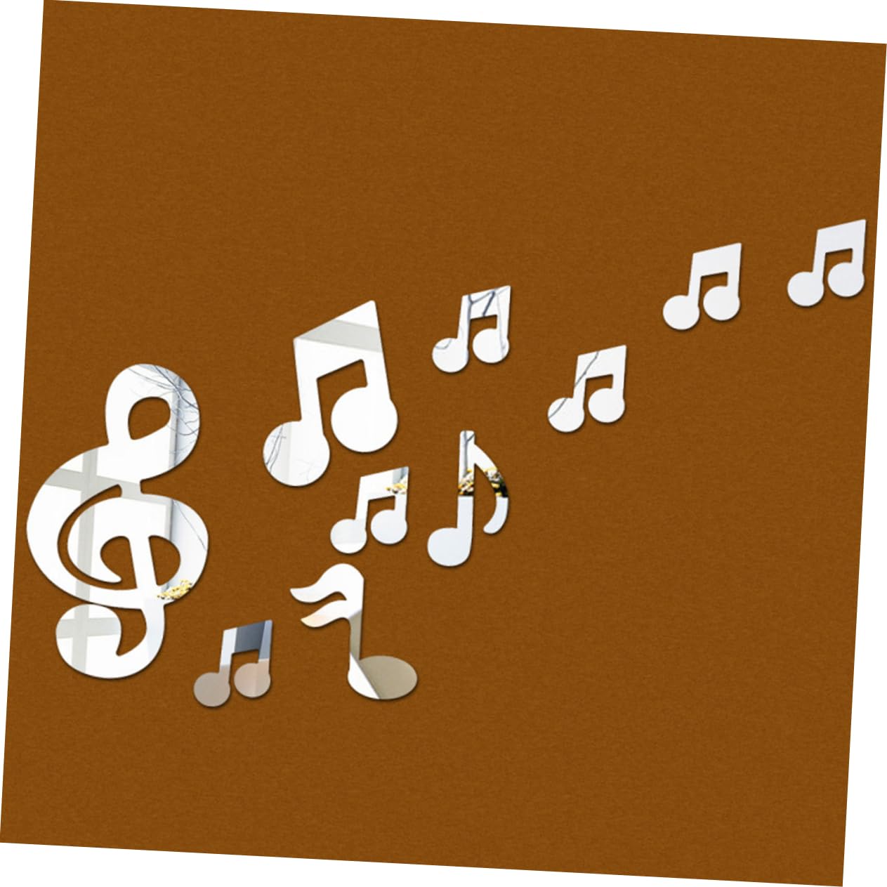 Adesivi 3D Note Musicali In Acrilico - Decorazioni Murali A Specchio Per Camerette, Facili Da Applicare - Foto 8