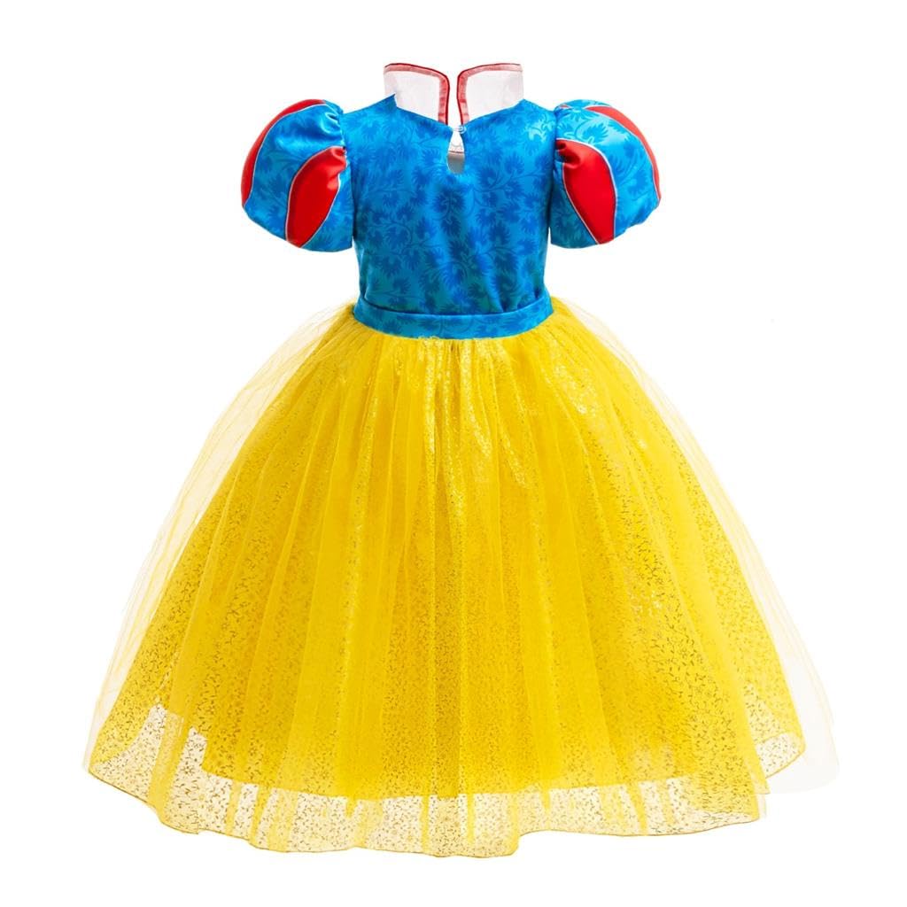 Lito Angels Girls Snow White Princess Fancy Dress Costume with Red Cape Age 9-10 - Image 4