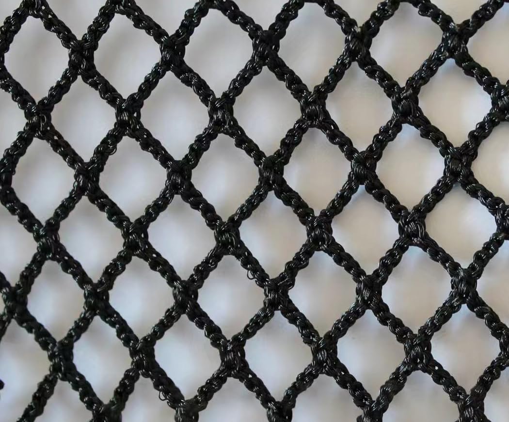 Lglfdj Black Safety Netting For Guardrail, Stair Balcony Protection Rope Net, Knotless Fence Net For Indoor And Outdoor, Baseball Softball Net Sports Netting(Size:1m×6M(3.3Ft×19.7Ft),Color:black)