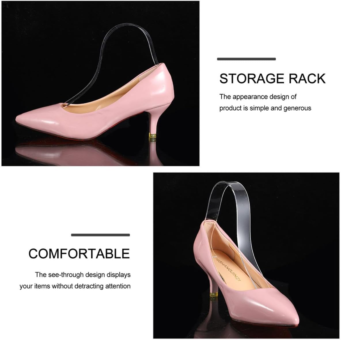 18pcs Supermarket Shoes Holder High Heels Display Rack Women Sandals Display Shelf