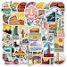 PMSMT 50PCS New Global Travel City Landschaftsaufkleber Aufkleber Vinyl für Schreibwaren Scrapbooking PS4 Skateboard Laptop Gitarrenaufkleber