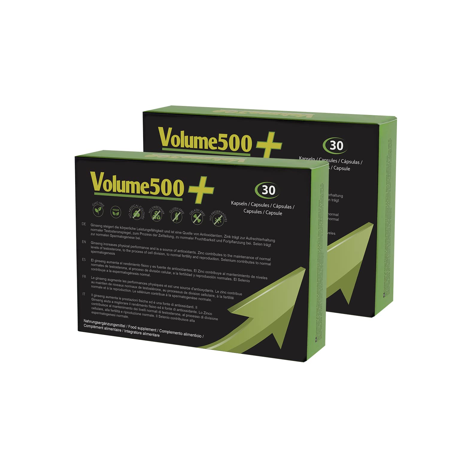 Aumento de esperma - 2 Volume500: Pastillas para aumentar la cantidad de esperma